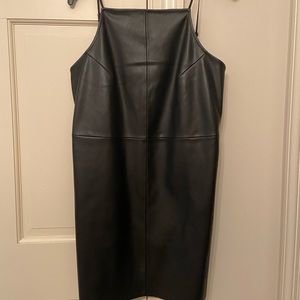 Urban Outfitters Black Leather Dress